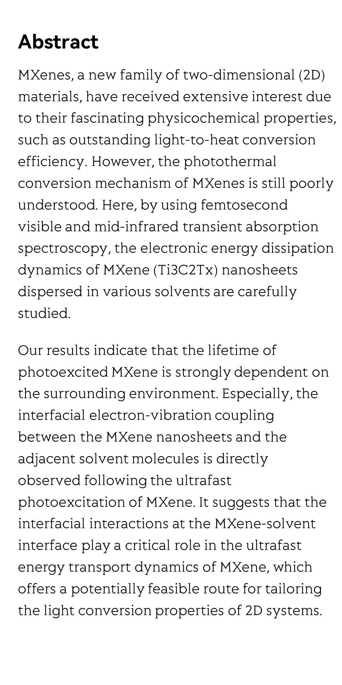 Direct Observation of Electron-Vibration Coupling at MXene-Solvent Interface_2