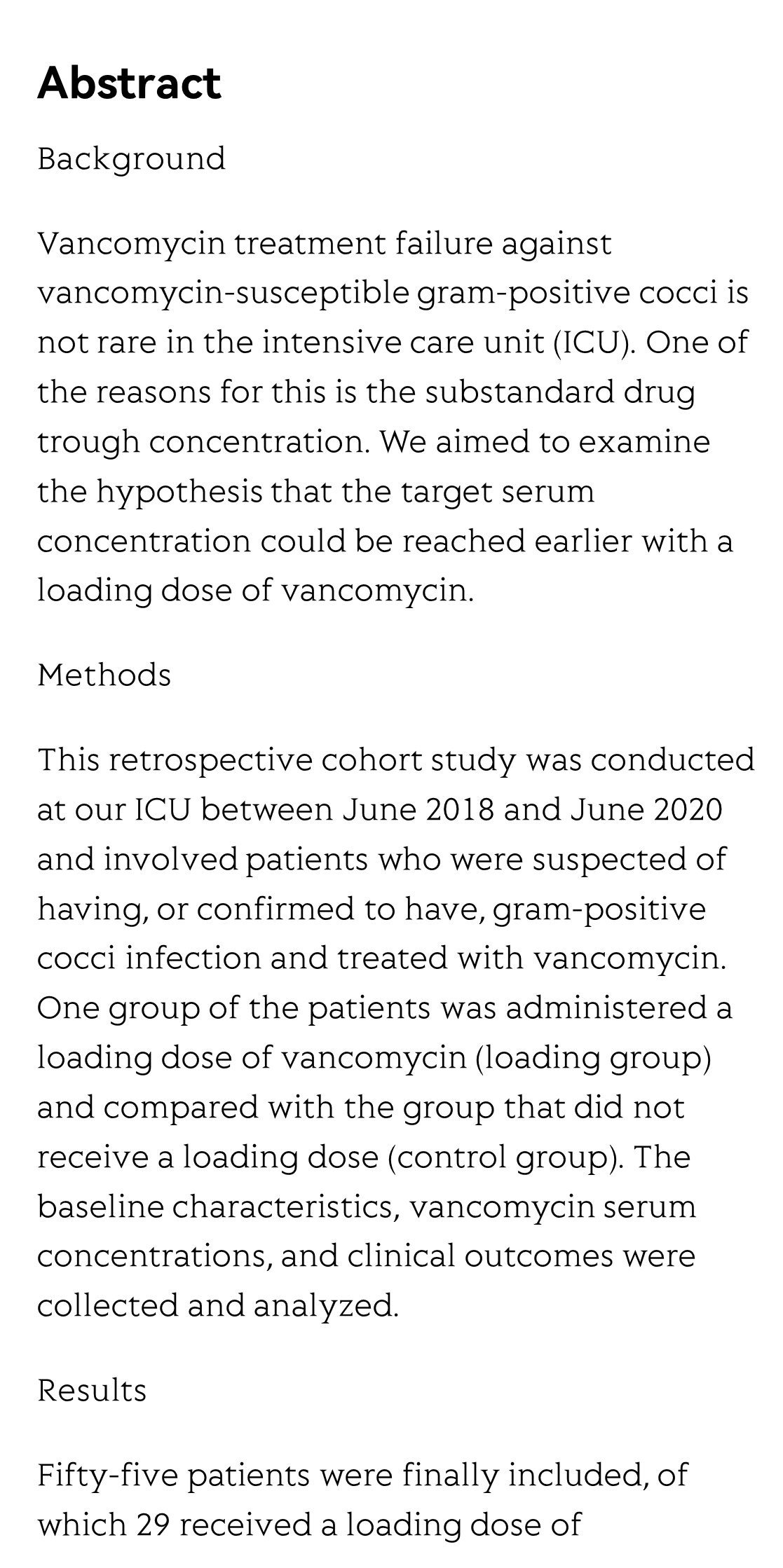 Target serum concentration of vancomycin may be reached earlier with a loading dose_2