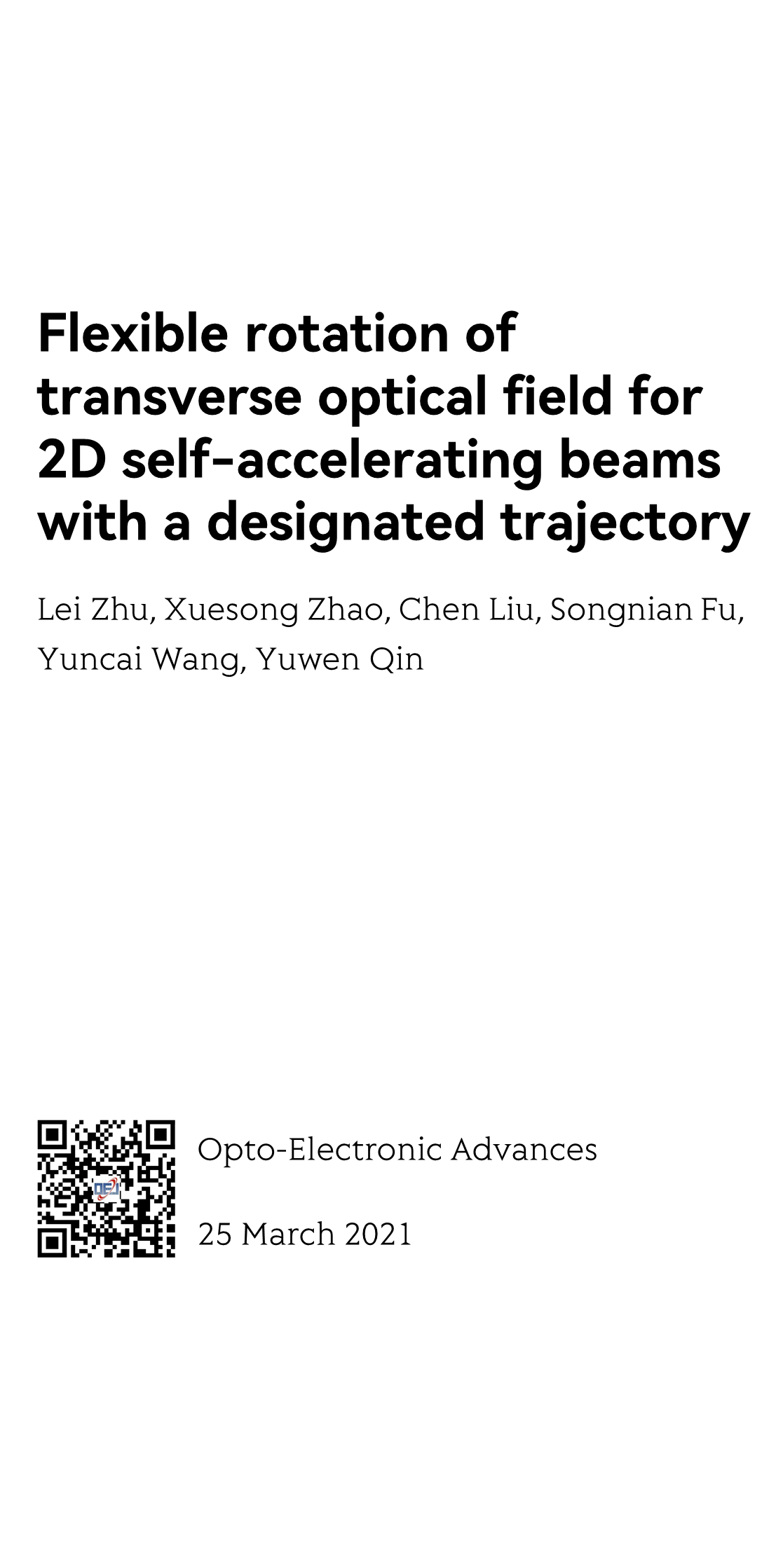 Flexible rotation of transverse optical field for 2D self-accelerating beams with a designated trajectory_1