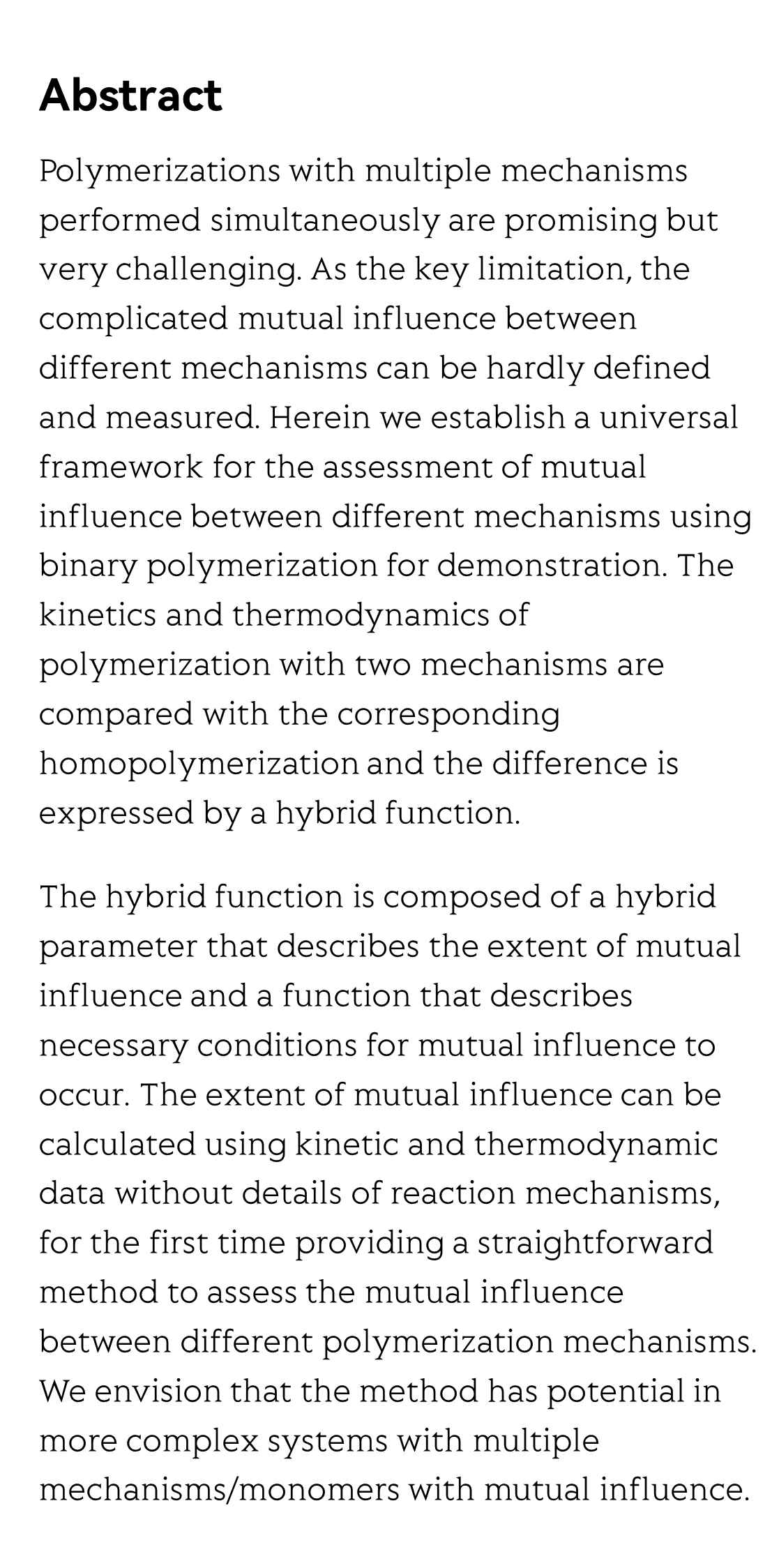 Advancing from unimechanism polymerization to multimechanism polymerization: binary polymerization_2