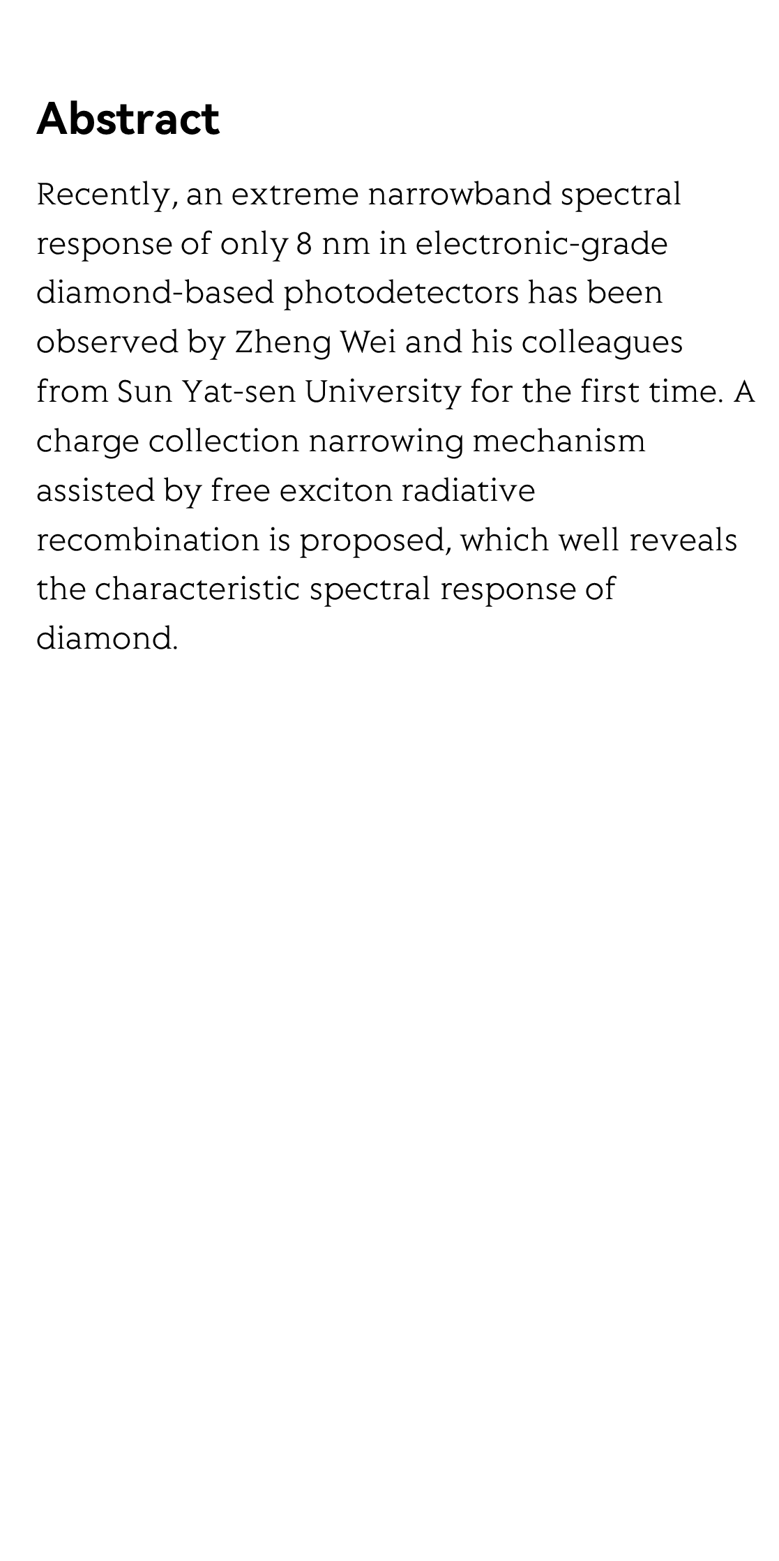 Charge collection narrowing mechanism in electronic-grade-diamond photodetectors_2