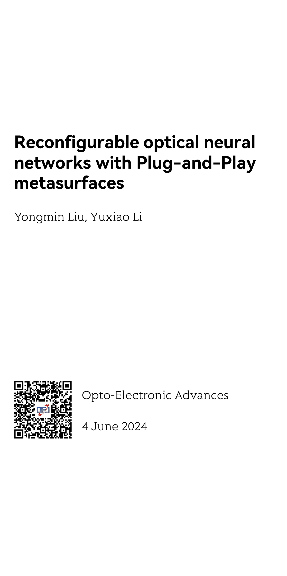 Reconfigurable optical neural networks with Plug-and-Play metasurfaces_1