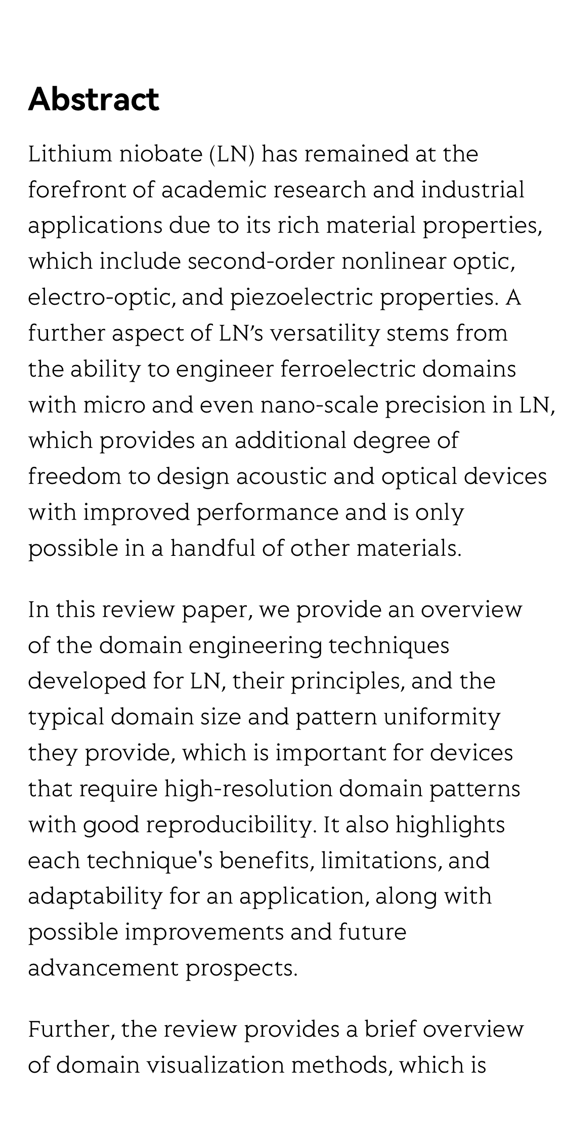 Ferroelectric domain engineering of lithium niobate_2