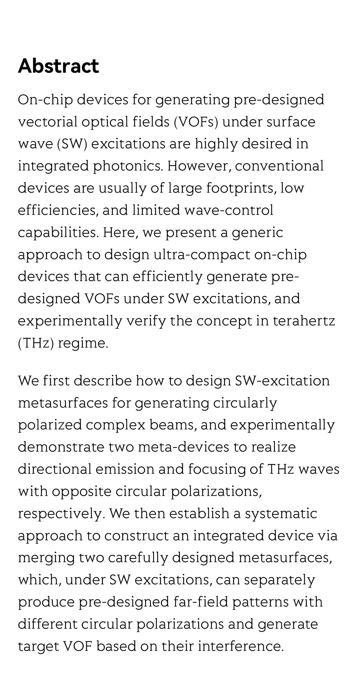 Efficient generation of vectorial terahertz beams using surface-wave excited metasurfaces_2