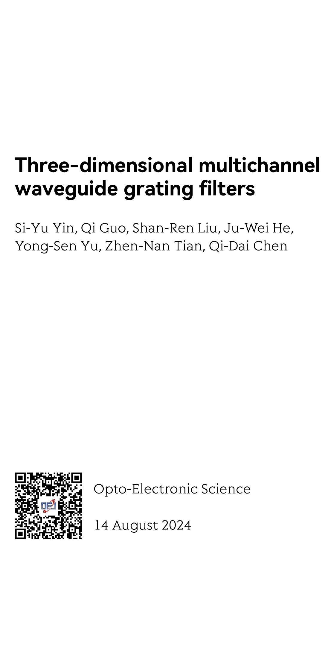 Three-dimensional multichannel waveguide grating filters_1