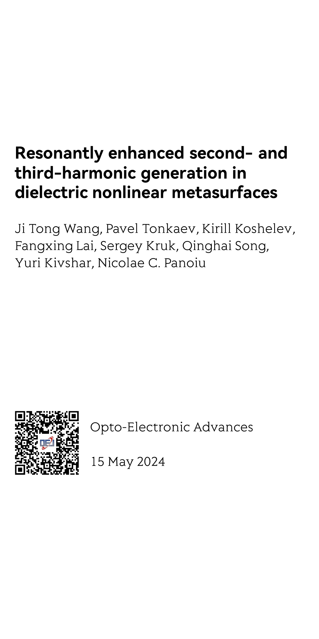 Resonantly enhanced second- and third-harmonic generation in dielectric nonlinear metasurfaces_1