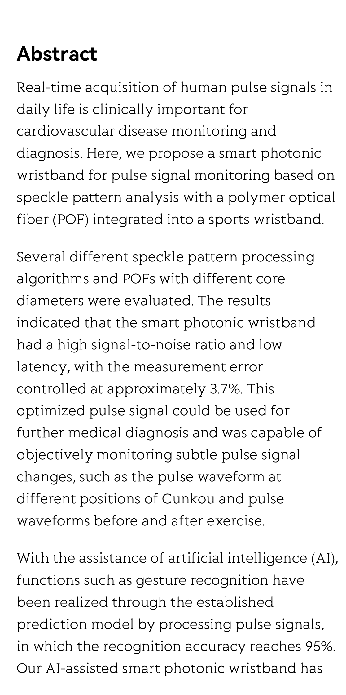 Smart photonic wristband for pulse wave monitoring_2