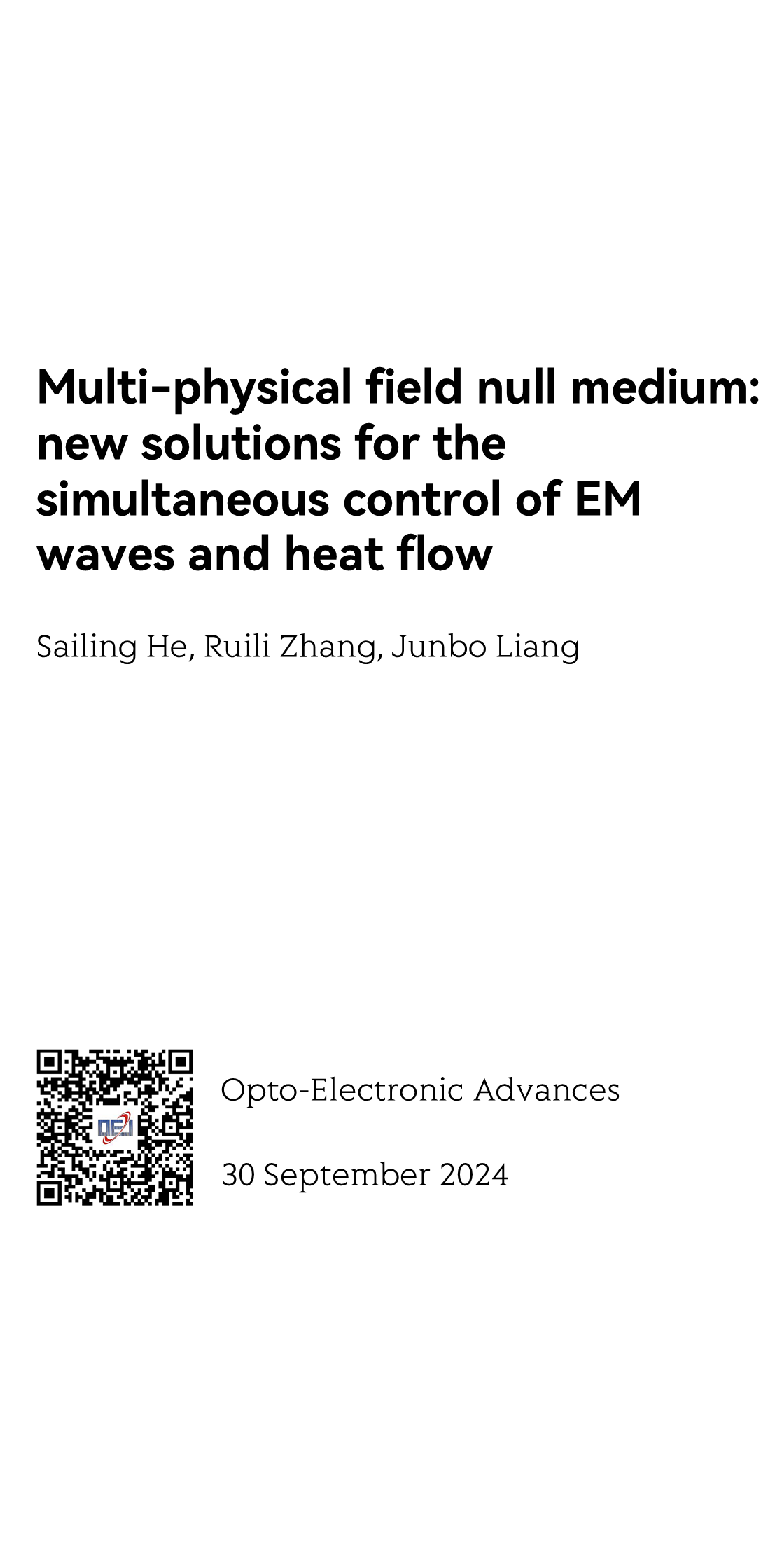 Multi-physical field null medium: new solutions for the simultaneous control of EM waves and heat flow_1