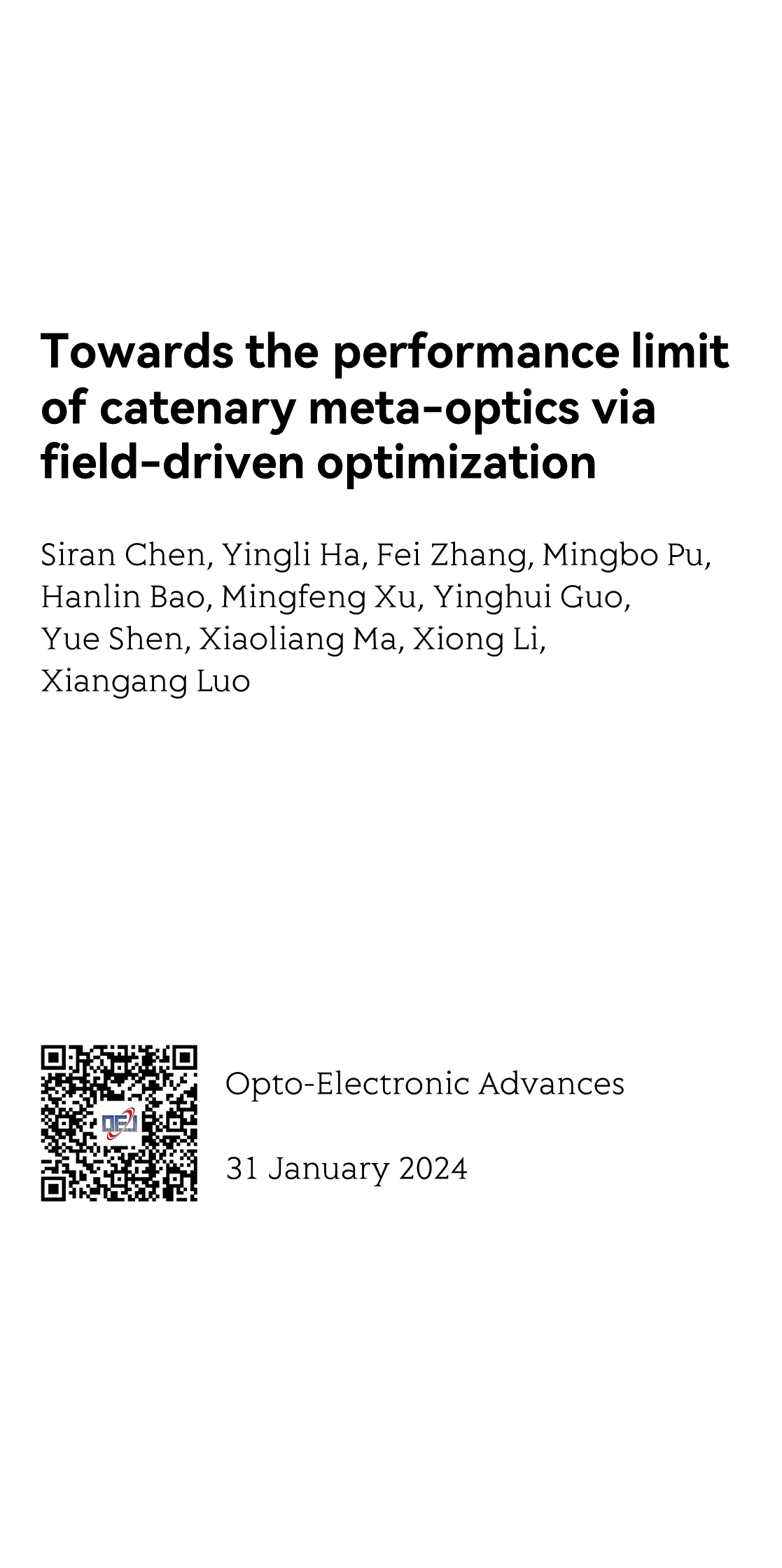 Towards the performance limit of catenary meta-optics via field-driven optimization_1