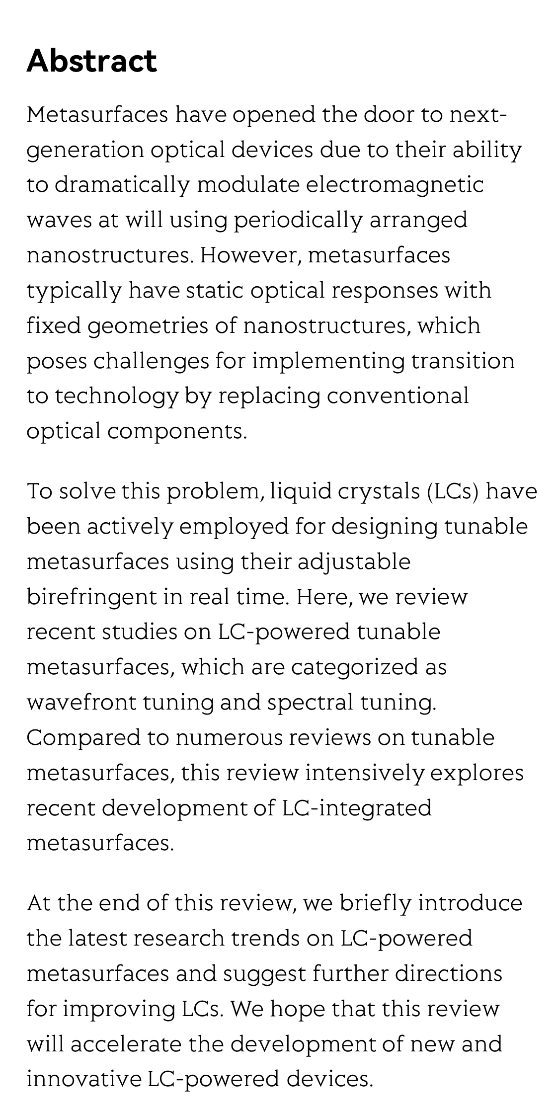 Liquid crystal-integrated metasurfaces for an active photonic platform_2