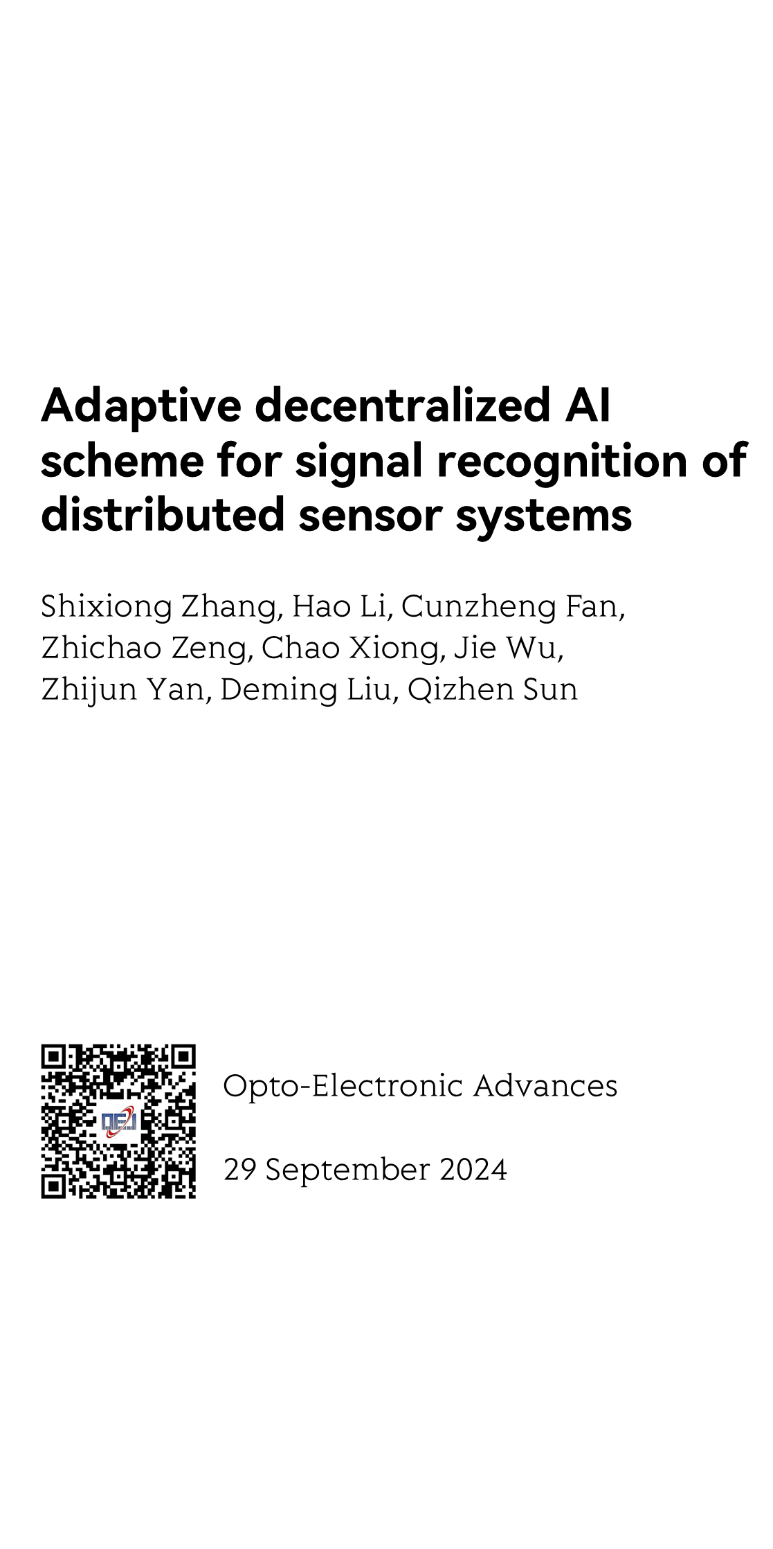 Adaptive decentralized AI scheme for signal recognition of distributed sensor systems_1