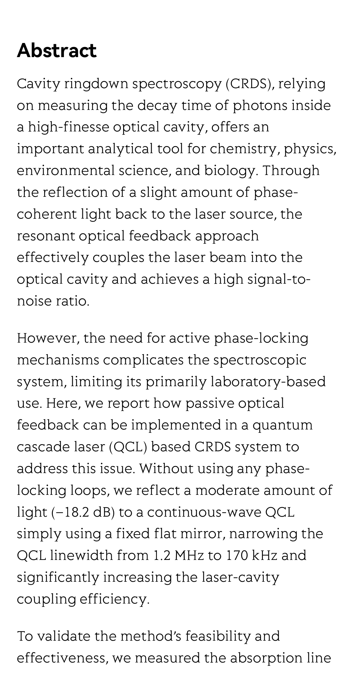 Agile cavity ringdown spectroscopy enabled by moderate optical feedback to a quantum cascade laser_2