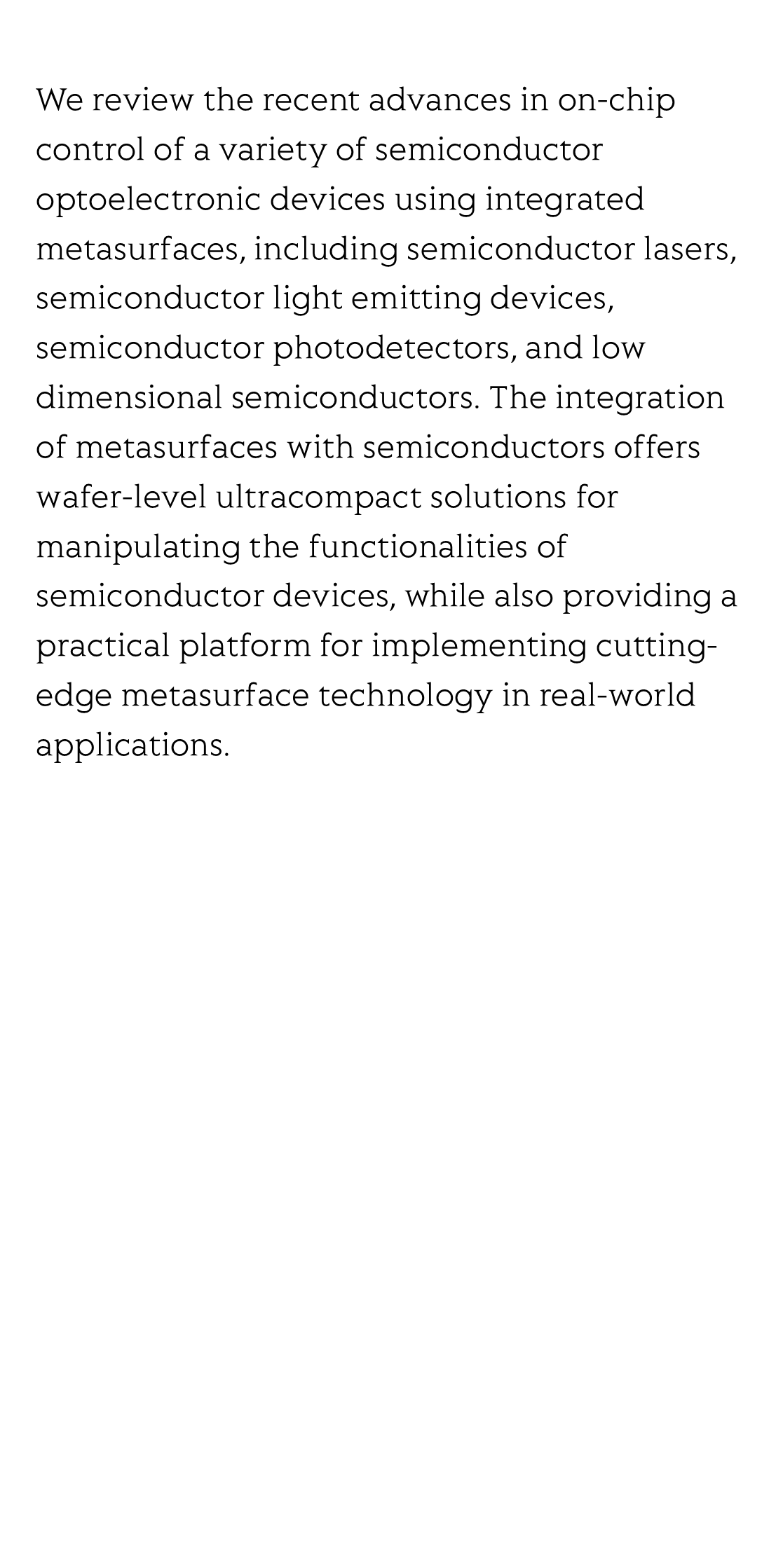 On-chip light control of semiconductor optoelectronic devices using integrated metasurfaces_3