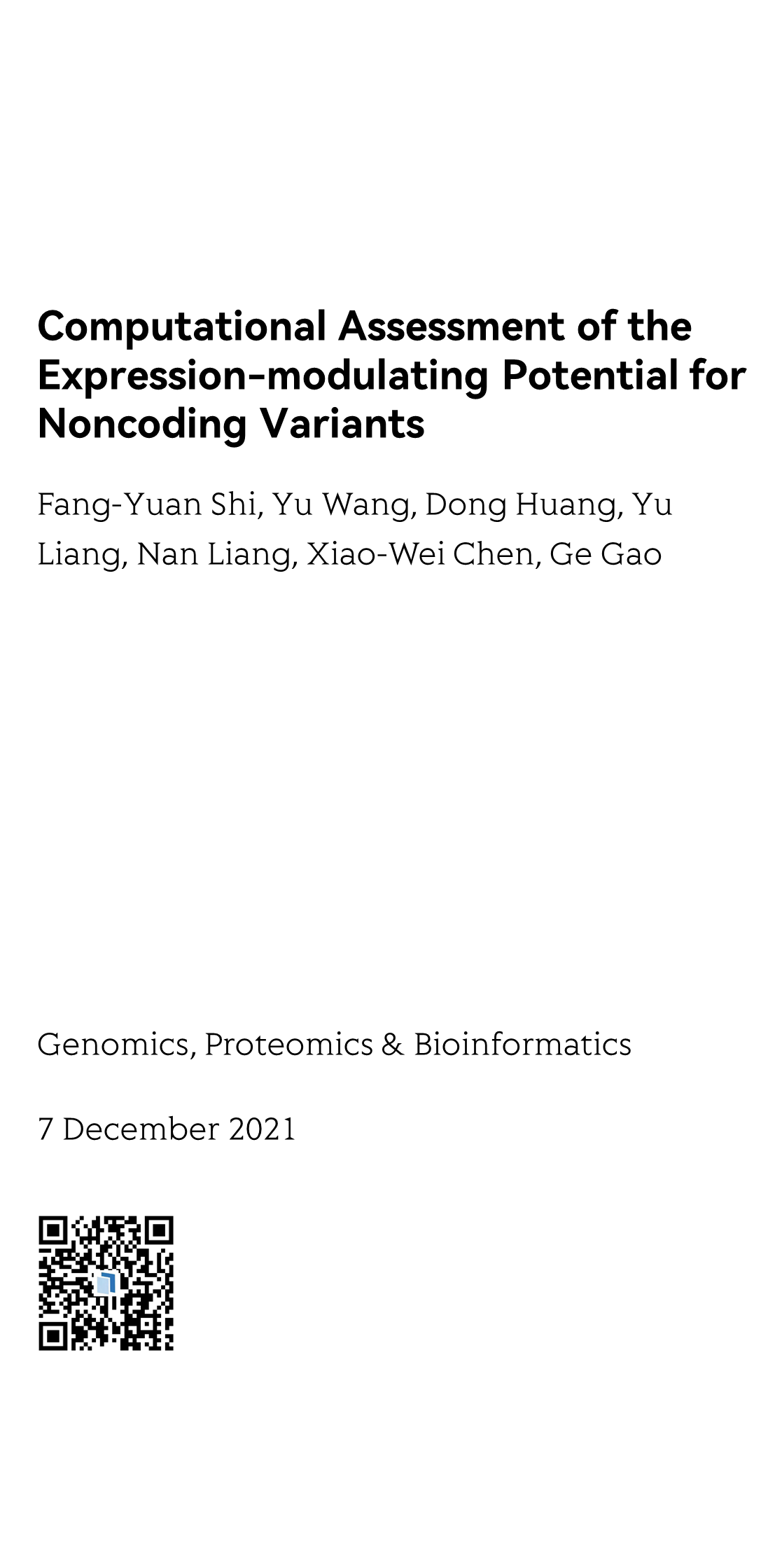 Computational Assessment of the Expression-modulating Potential for Noncoding Variants_1