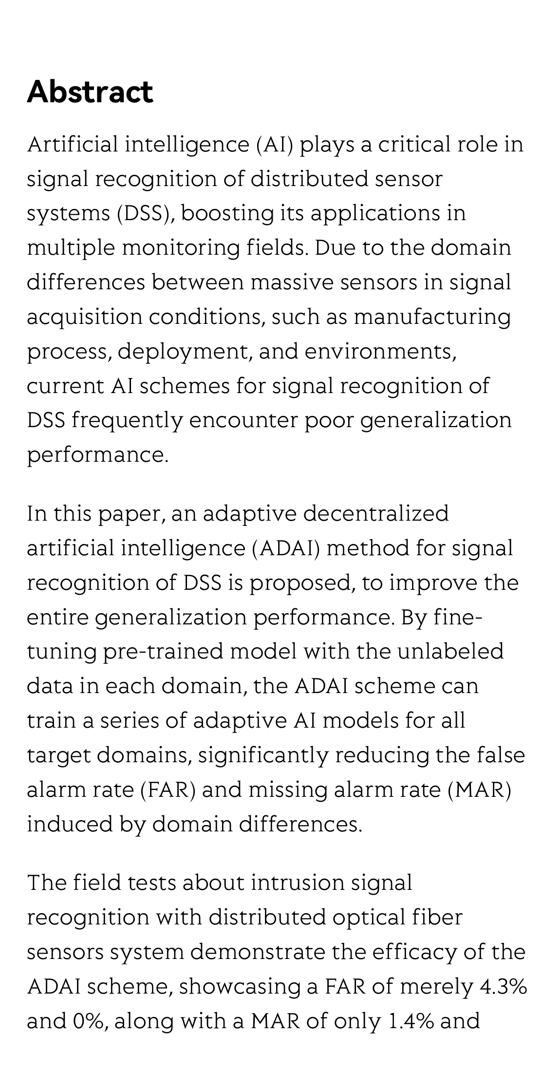 Adaptive decentralized AI scheme for signal recognition of distributed sensor systems_2