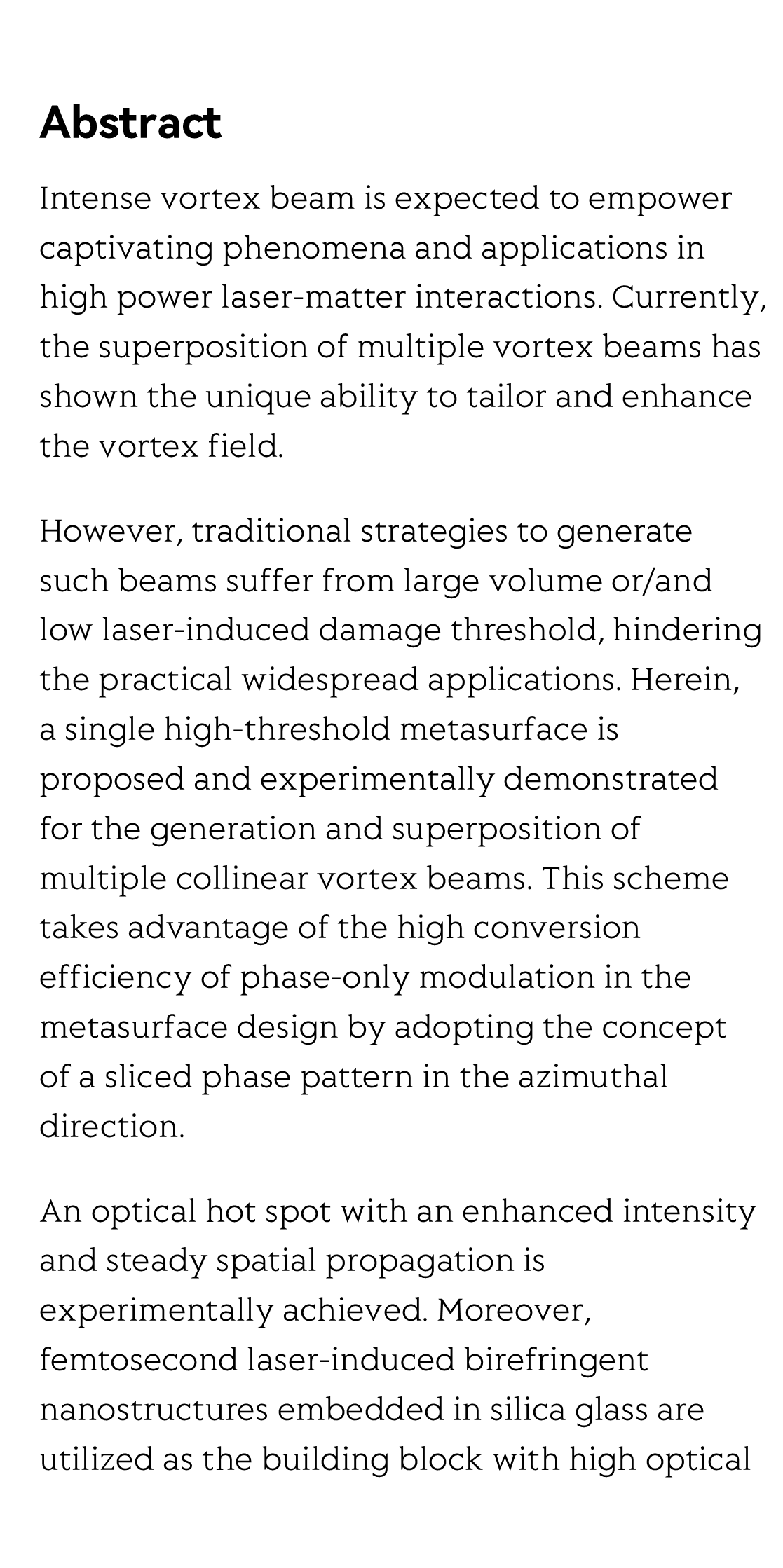 Vortex-field enhancement through high-threshold geometric metasurface_2