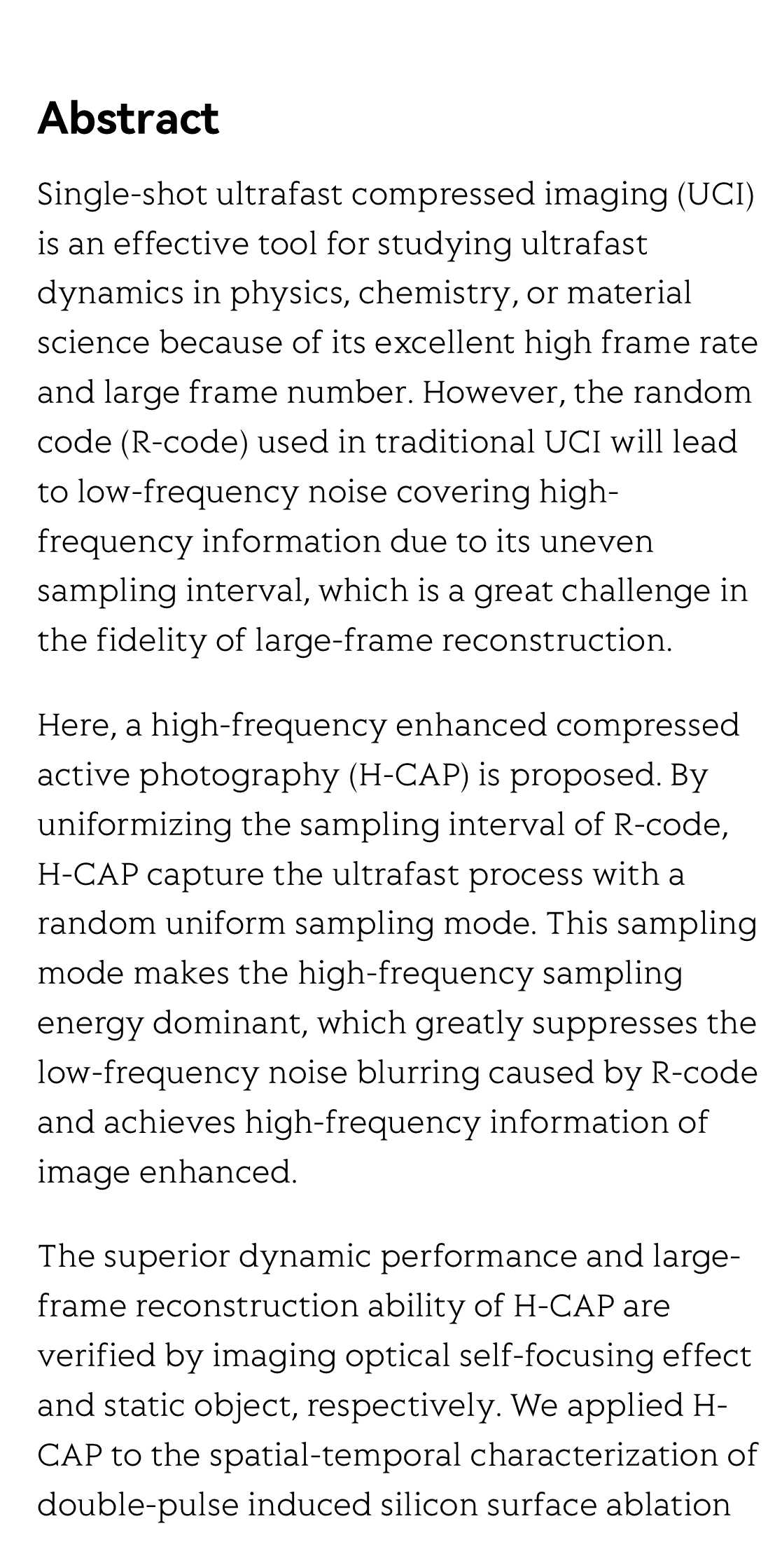 High-frequency enhanced ultrafast compressed active photography_2