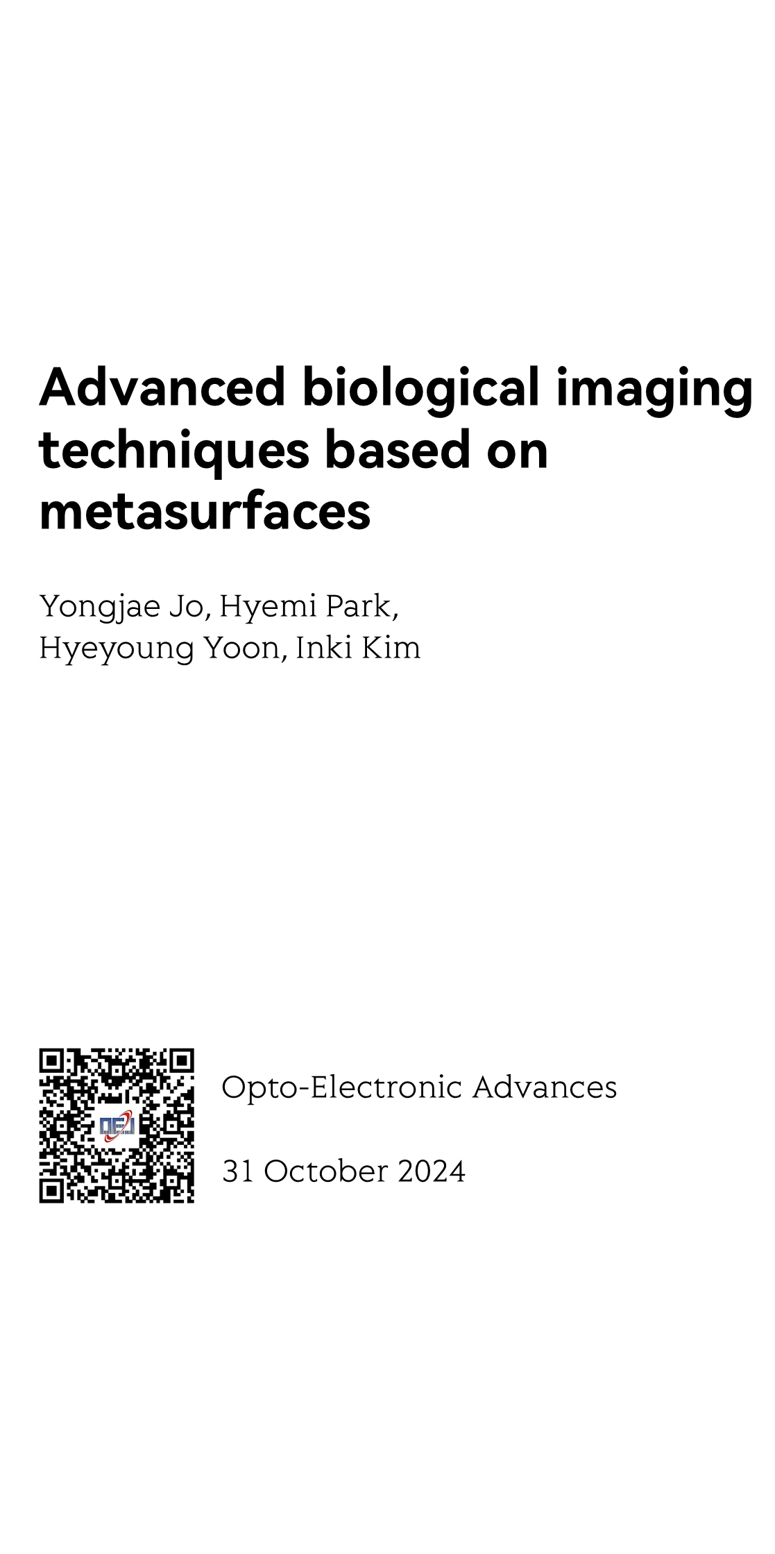 Advanced biological imaging techniques based on metasurfaces_1