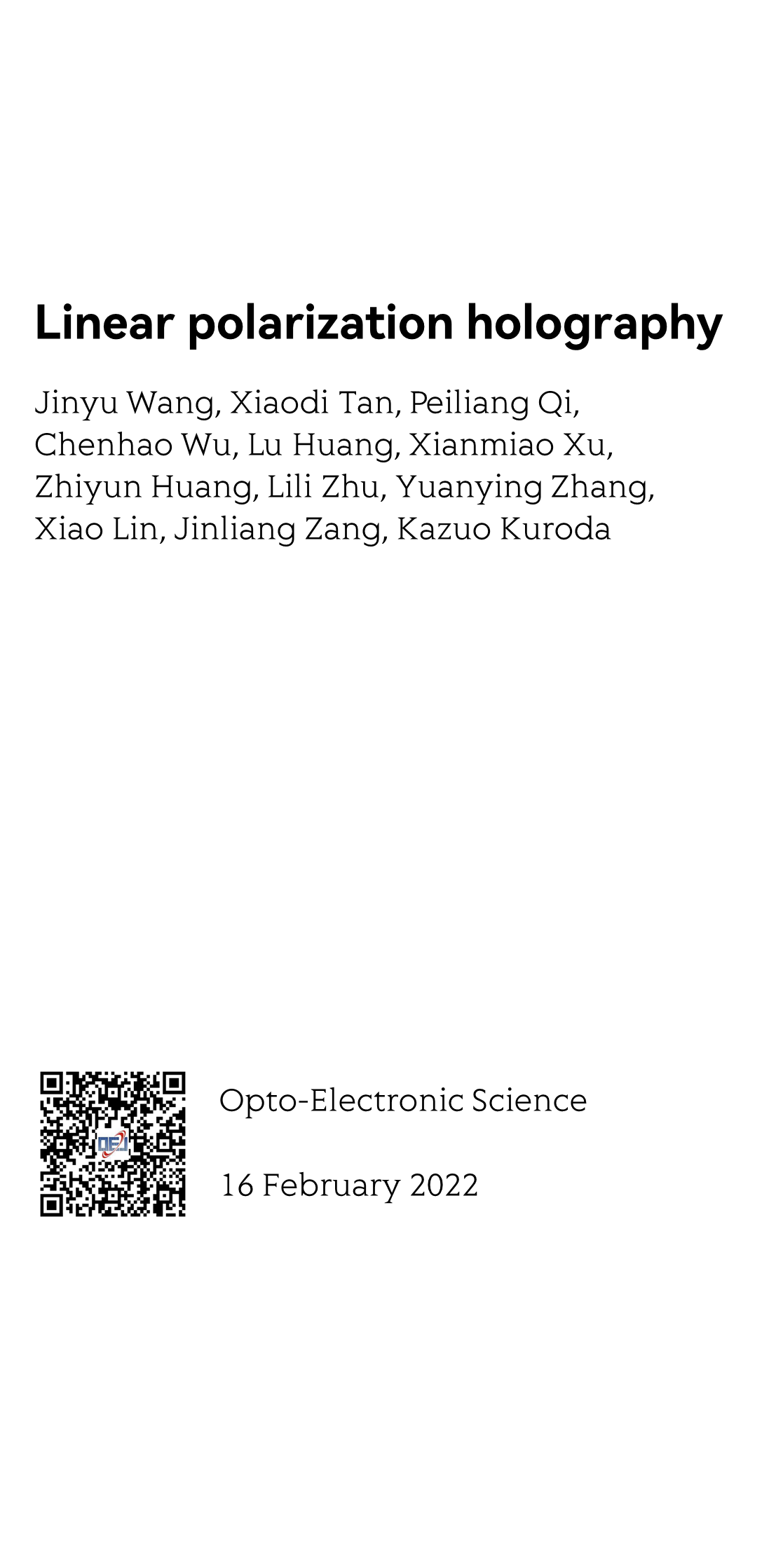 Linear polarization holography_1