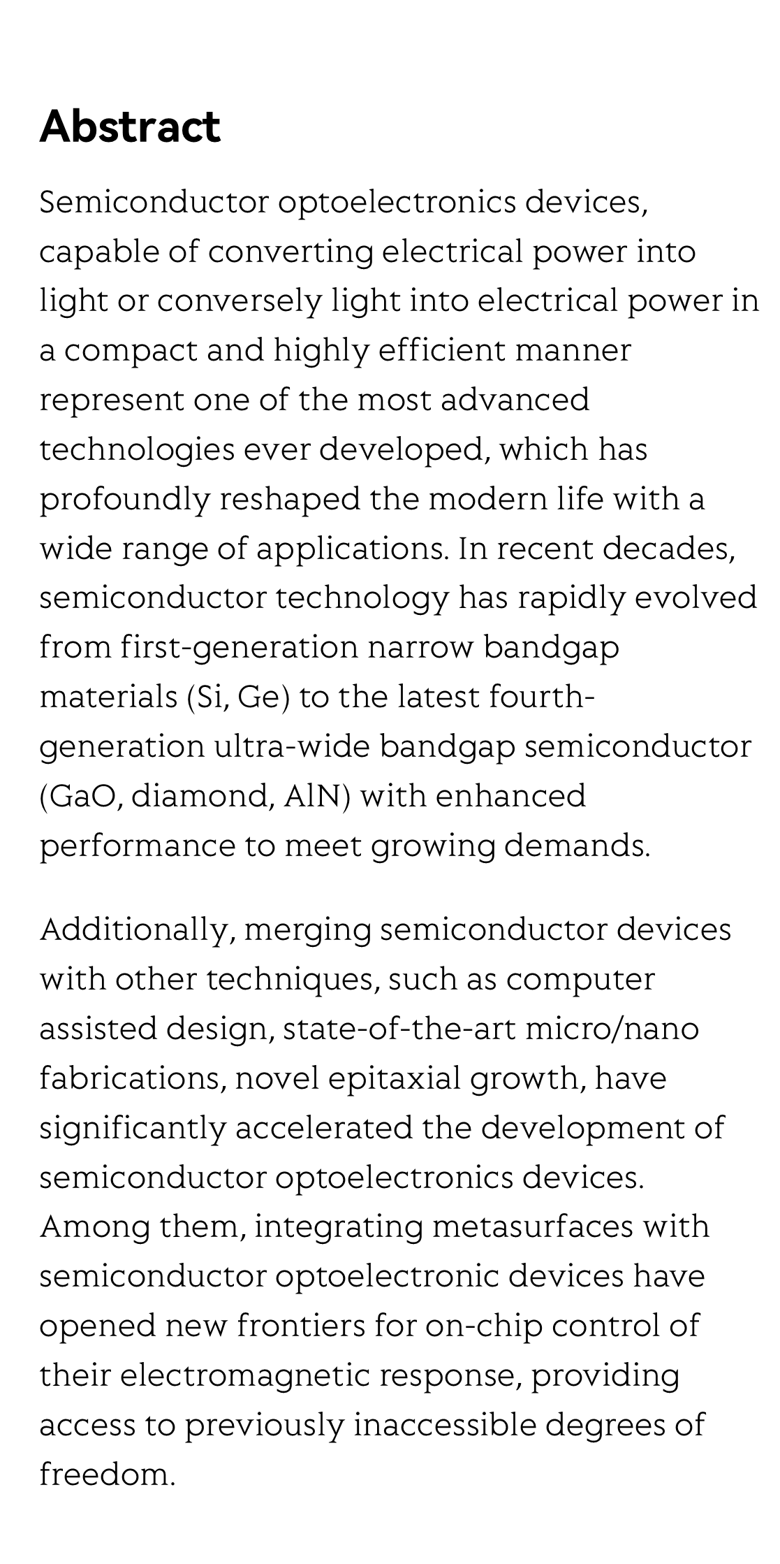 On-chip light control of semiconductor optoelectronic devices using integrated metasurfaces_2