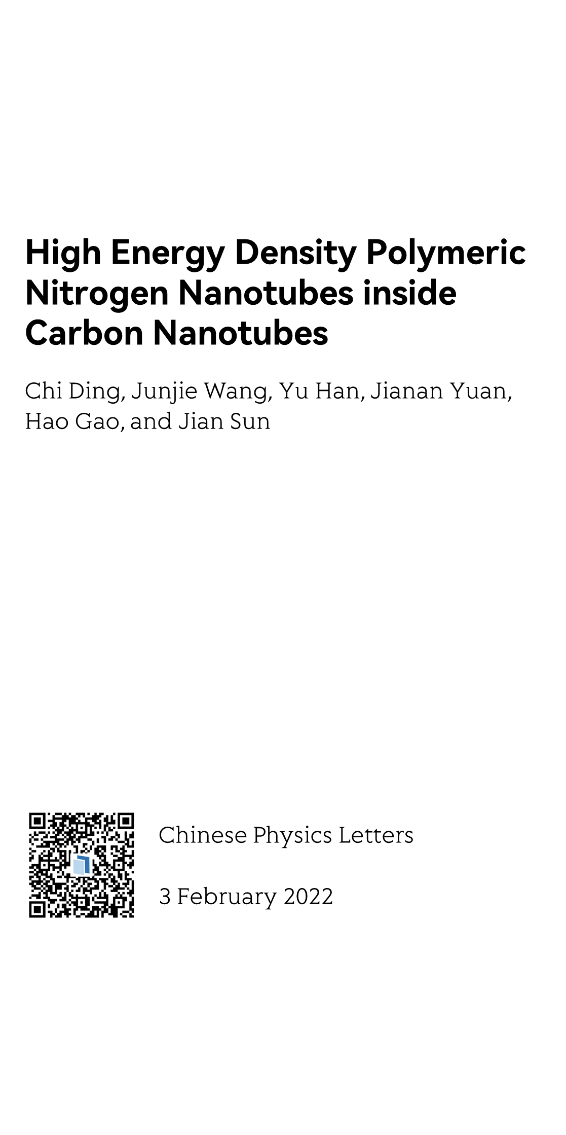 High Energy Density Polymeric Nitrogen Nanotubes inside Carbon Nanotubes_1