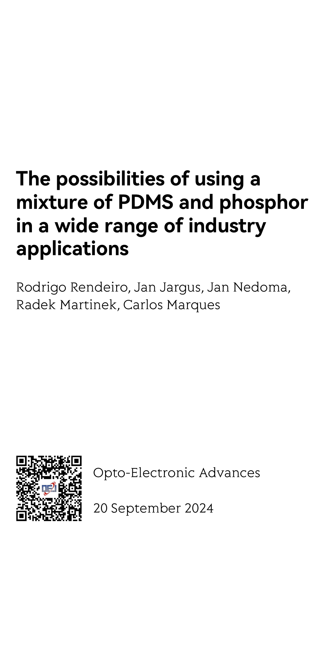 The possibilities of using a mixture of PDMS and phosphor in a wide range of industry applications_1