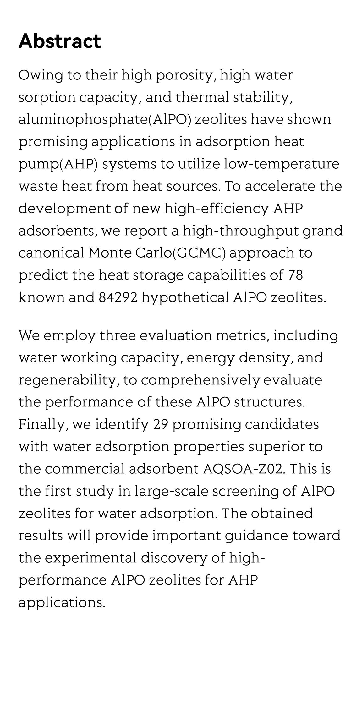 High-throughput Screening of Aluminophosphate Zeolites for Adsorption Heat Pump Applications_2