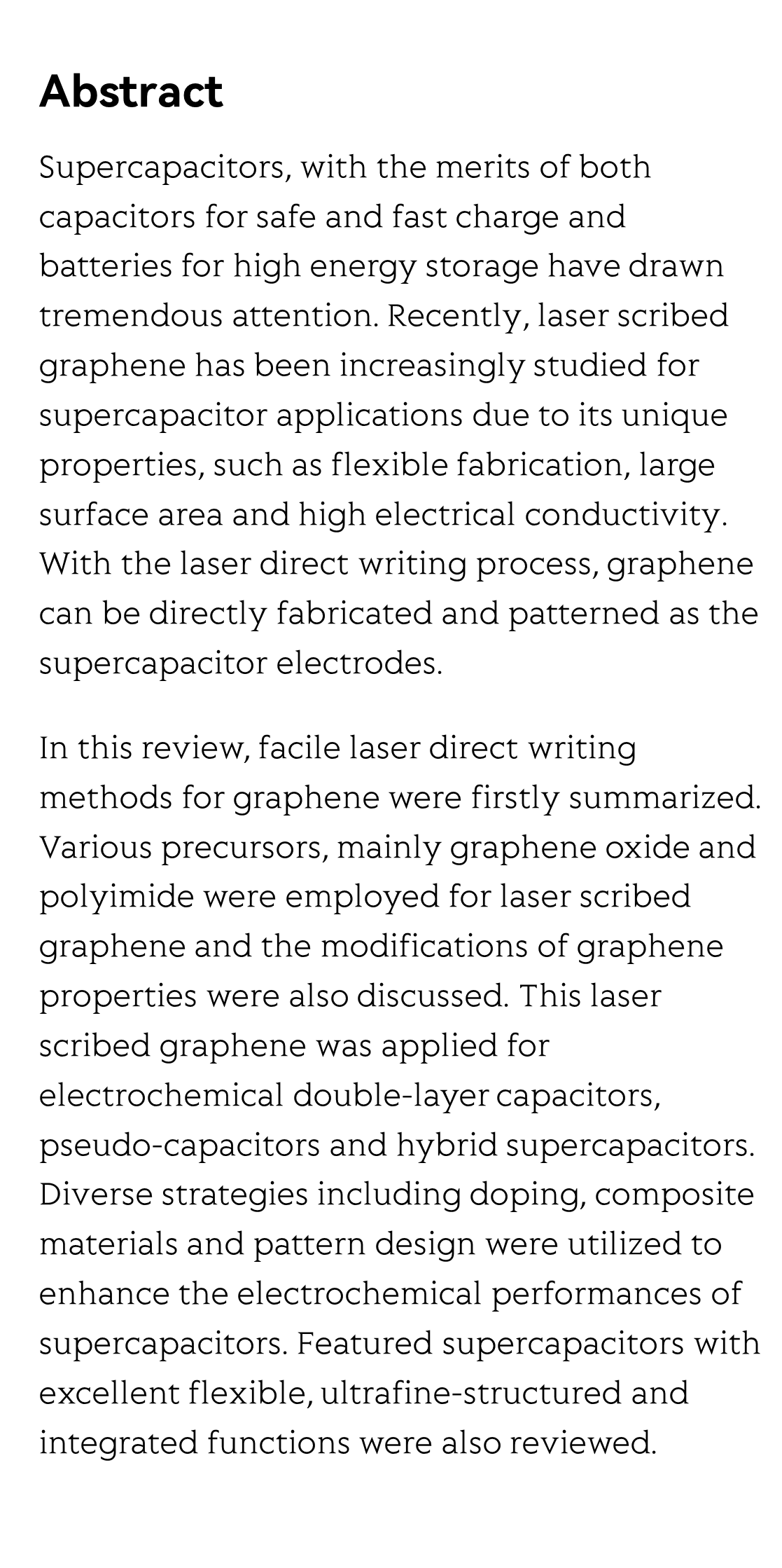 Laser scribed graphene for supercapacitors_2