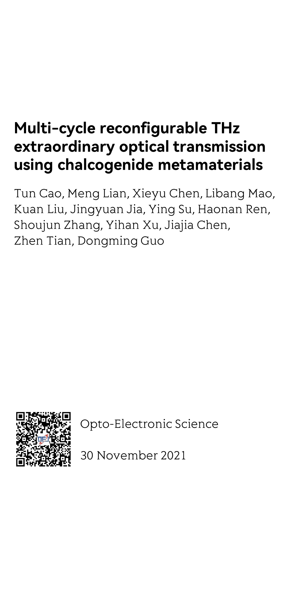 Multi-cycle reconfigurable THz extraordinary optical transmission using chalcogenide metamaterials_1