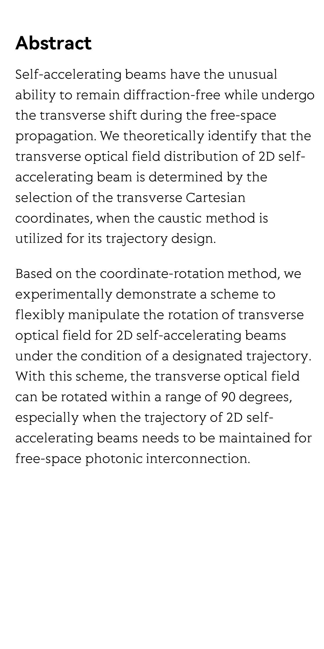 Flexible rotation of transverse optical field for 2D self-accelerating beams with a designated trajectory_2