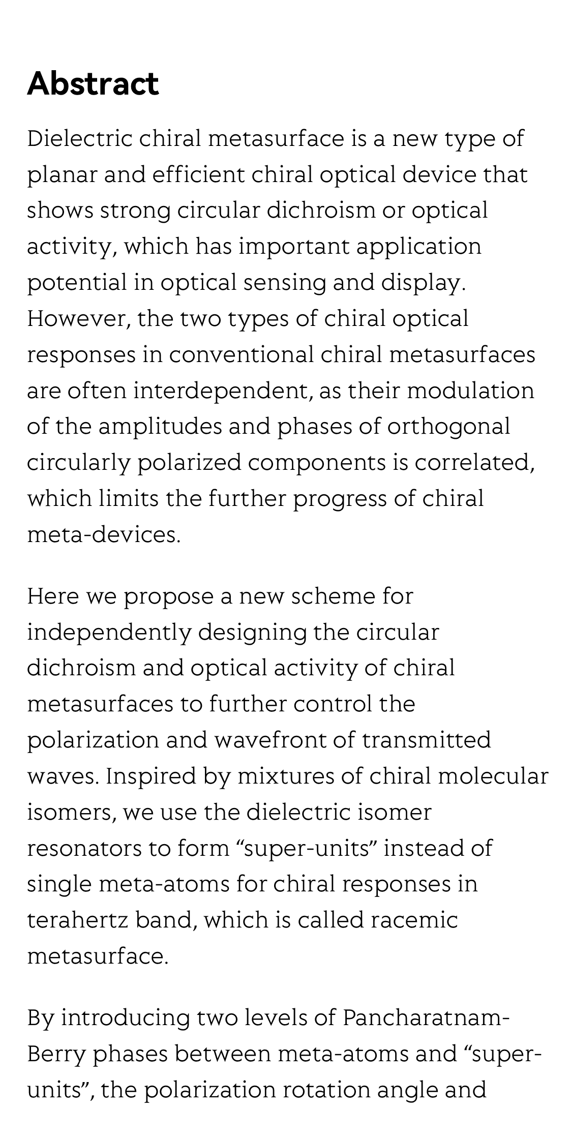 Racemic dielectric metasurfaces for arbitrary terahertz polarization rotation and wavefront manipulation_2