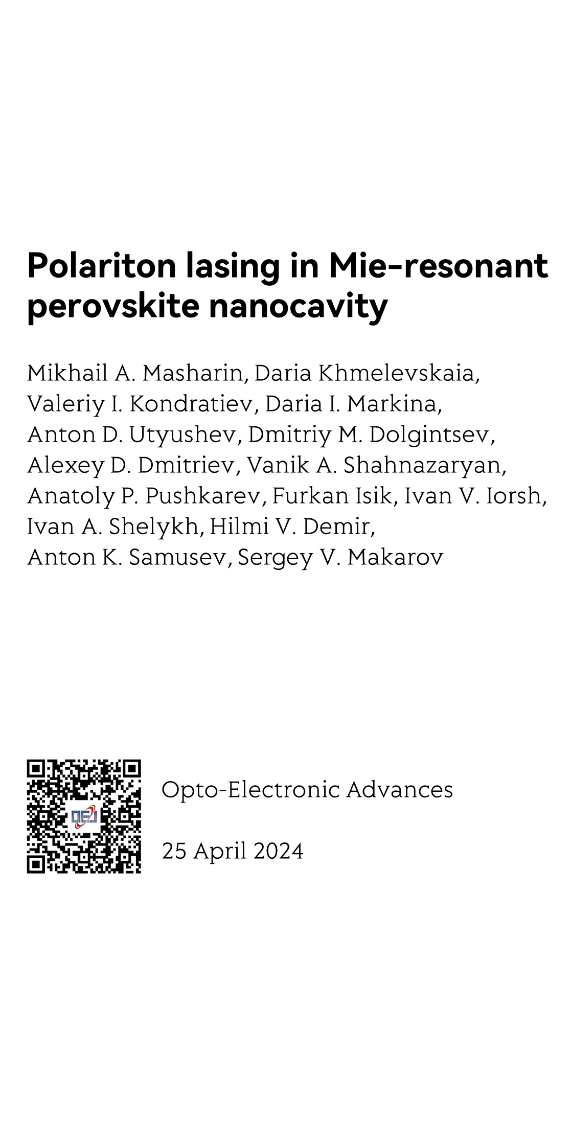 Polariton lasing in Mie-resonant perovskite nanocavity_1