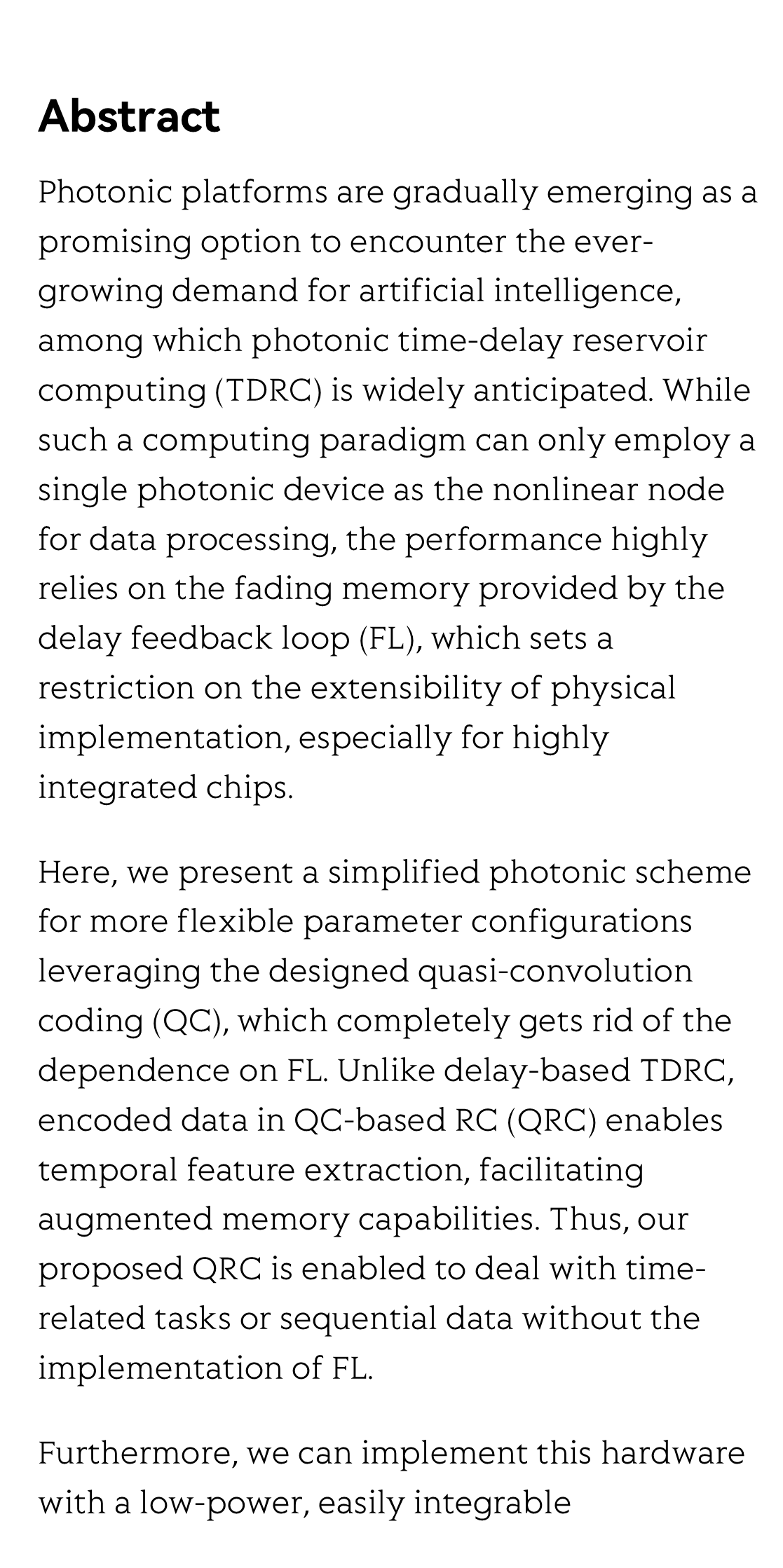 Streamlined photonic reservoir computer with augmented memory capabilities_2